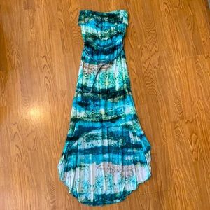 Strapless hi lo dress size small by Trixxi